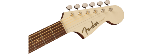 Fender Malibu Player Walnut Fingerboard Tortoiseshell Pickguard Olympic White