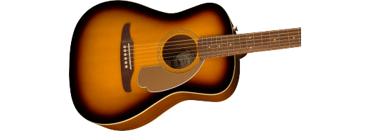 Fender Malibu Player Walnut Fingerboard Gold Pickguard Sunburst