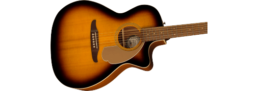 Fender Newporter Player Walnut Fingerboard Gold Pickguard Sunburst