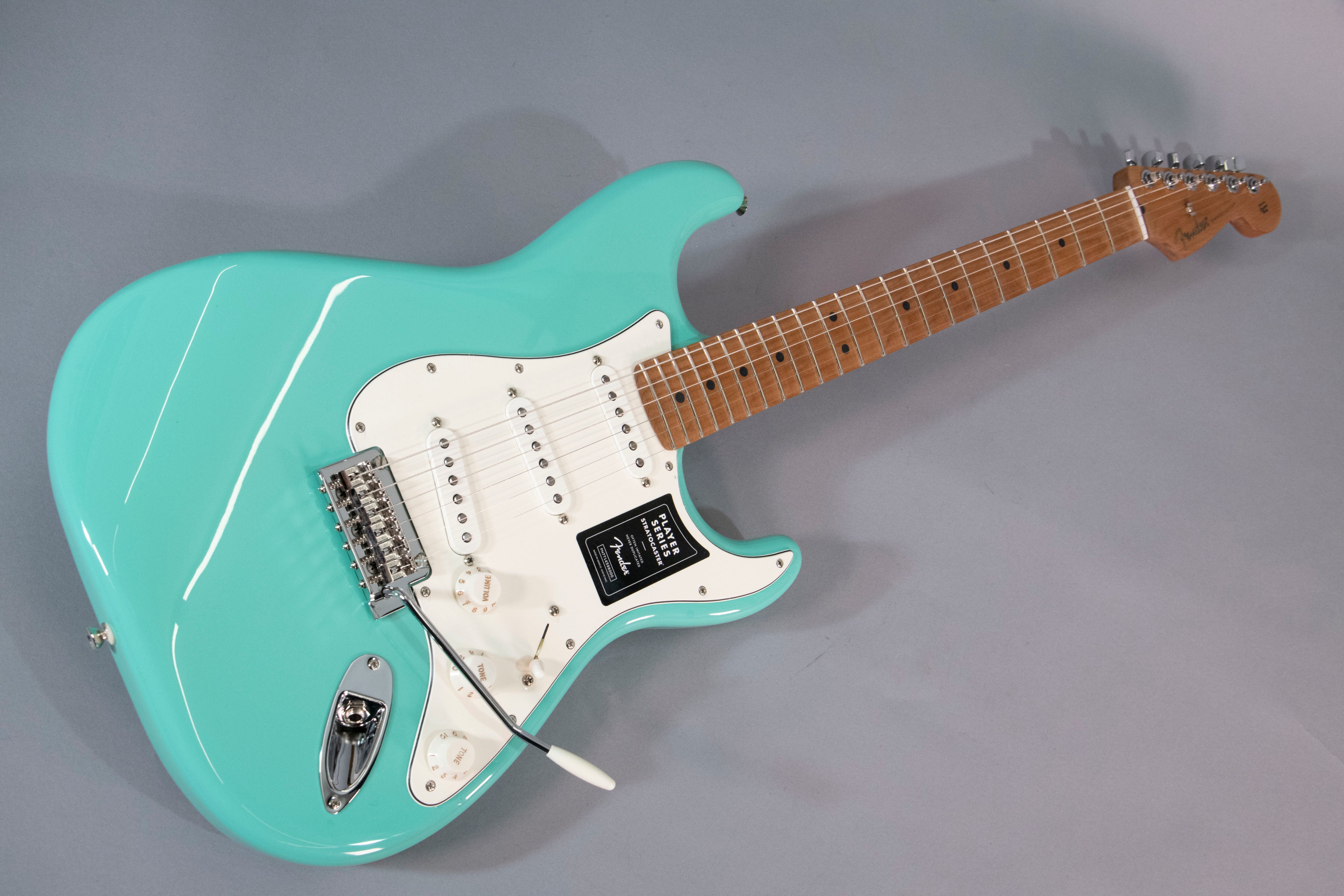 Fender Stratocaster Player Seafoam Green con Roasted Maple