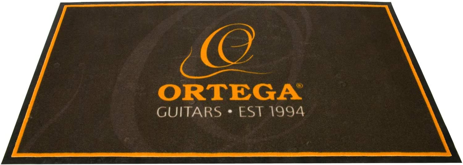 Ortega Orug Tappeto da Palco Antiscivolo Cm 140X80 Nero con Logo