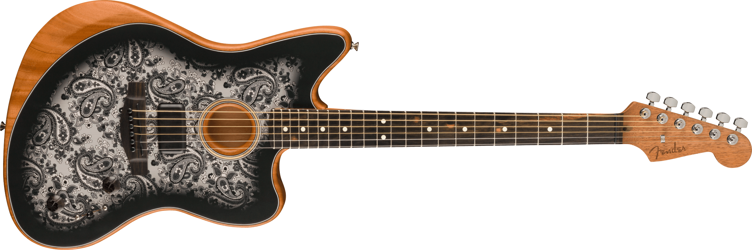 Fender American Acoustasonic Jazzmaster Black Paisley Limited Edition