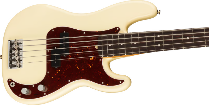 Fender American Professional Precision Bass V Rosewood Fingerboard Olympic White