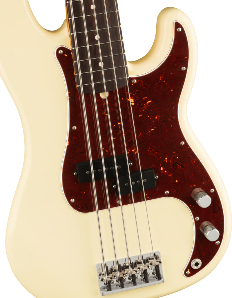 Fender American Professional Precision Bass V Rosewood Fingerboard Olympic White