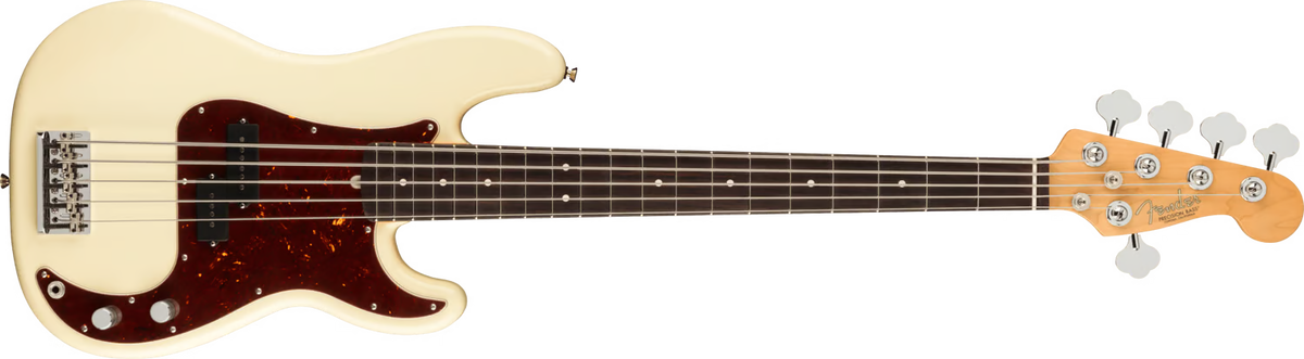 Fender American Professional Precision Bass V Rosewood Fingerboard Olympic White