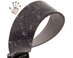 Magrabo Tracolla Twin Buckles Embossed Seurat Grigio