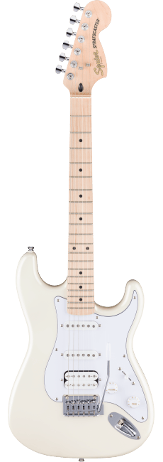 Squier Affinity Stratocaster Junior HSS Maple Pearl White