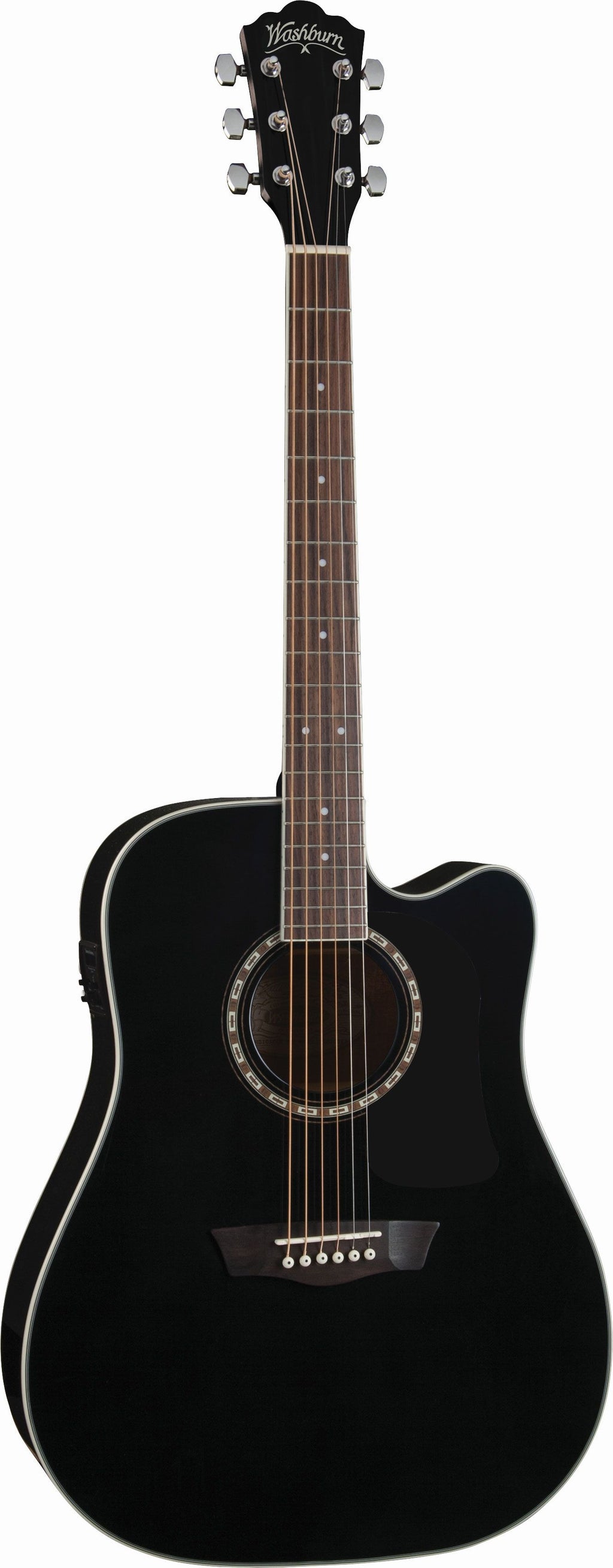 Washburn Ad5Ce Chitarra Acustica Black