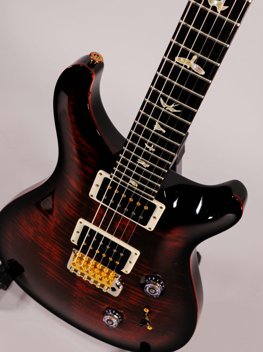 Prs Custom 24 Pattern Thin 10-Top Fire Smokeburst