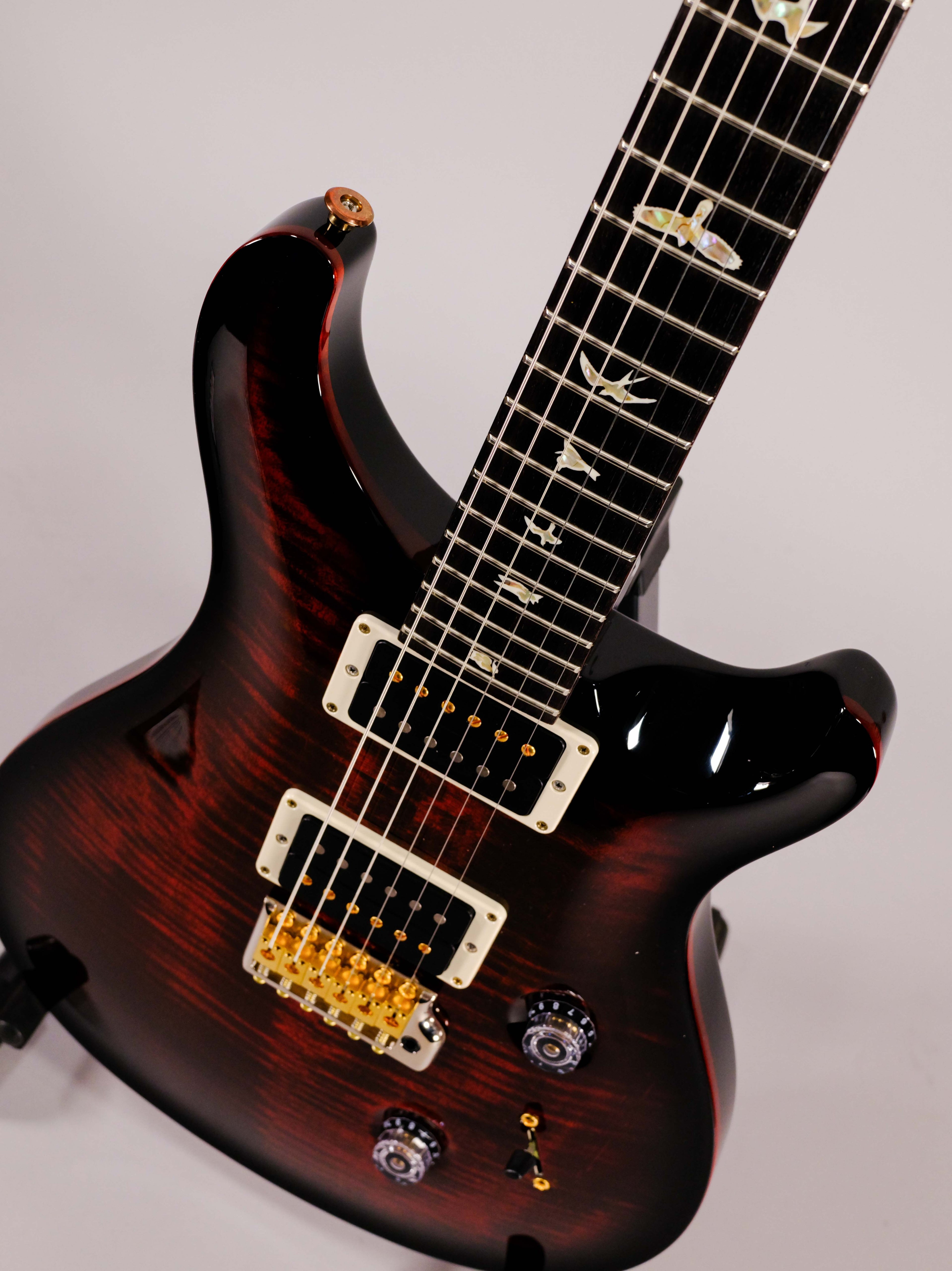 Prs Custom 24 Pattern Thin 10-Top Fire Smokeburst