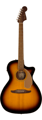 Fender Newporter Player Walnut Fingerboard Gold Pickguard Sunburst