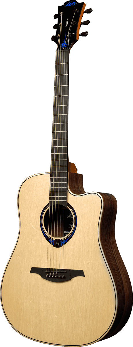 Lag Thv30Dce Chitarra Acustica Natural Con Hyvibe System
