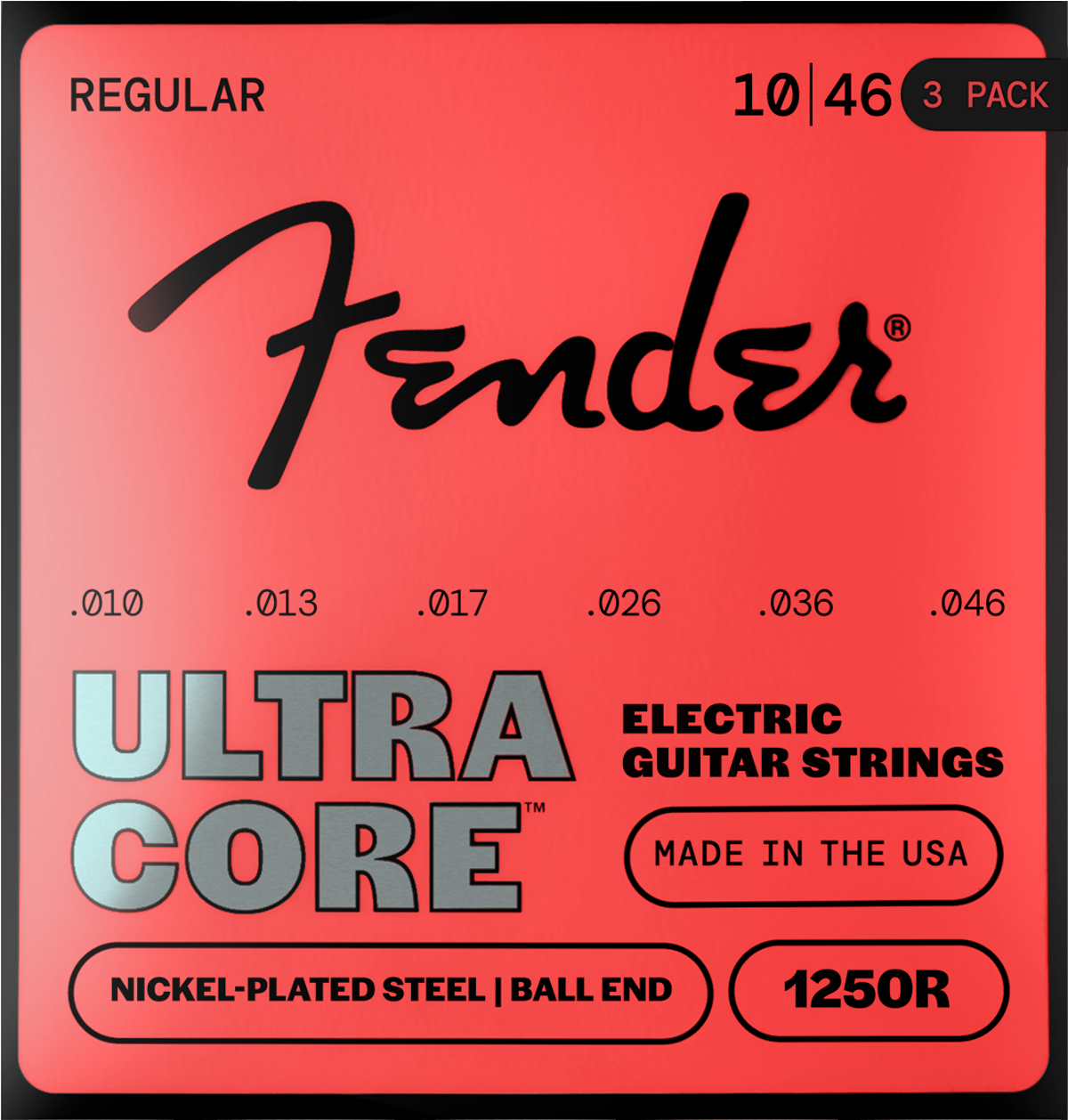 Fender 1250R Muta Ultracore10-46 3-Pack
