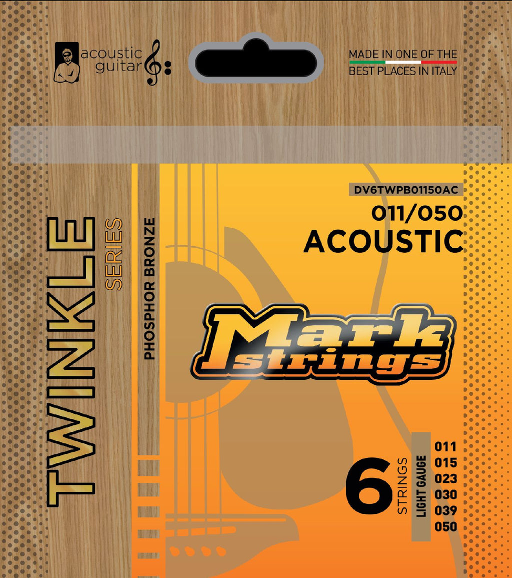 Dv Mark Acoustic Guitar Strings Twinkle Phosphor Bronze Light 11-50