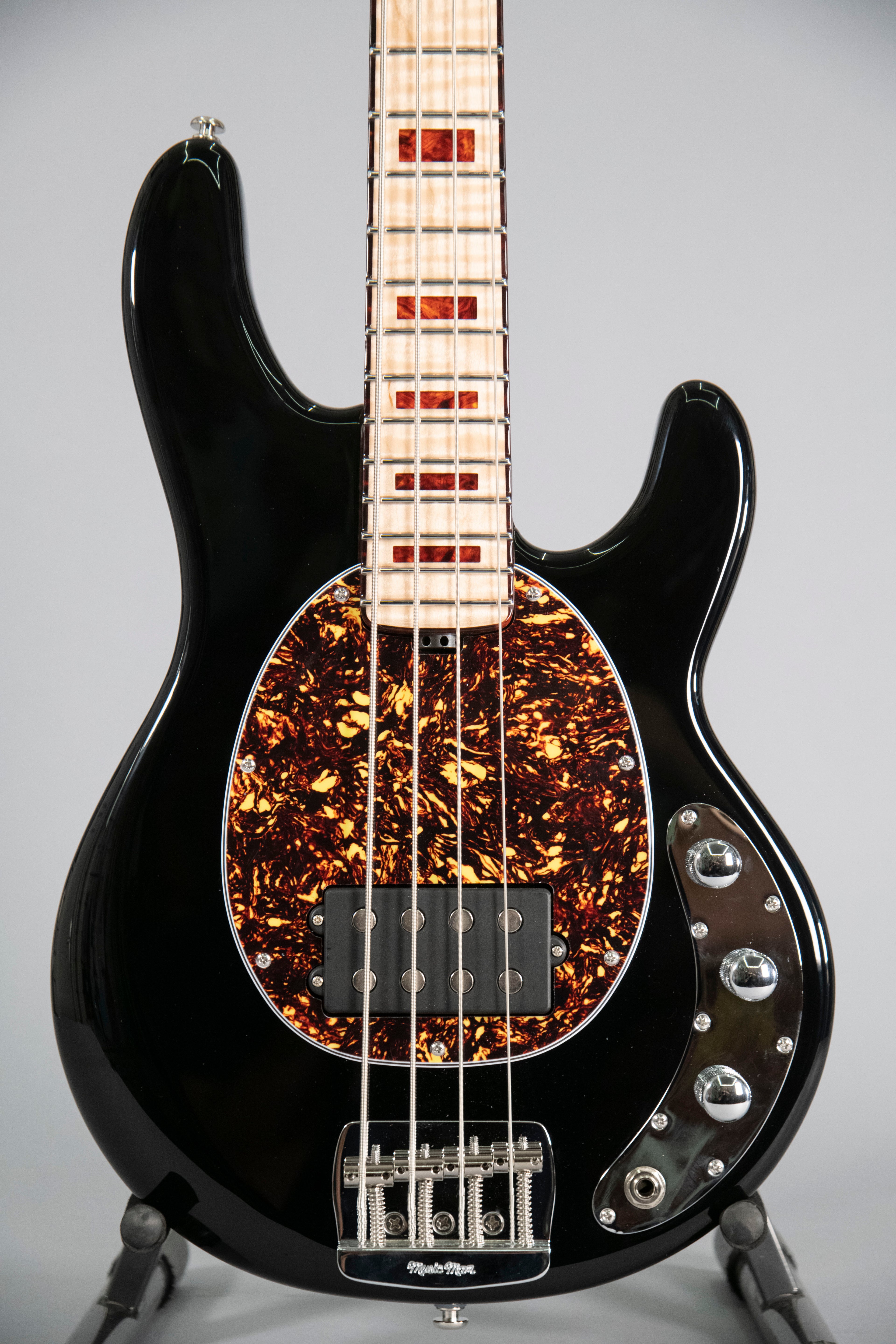 MusicMan StingRay 4 Short Scale BFR Flame Maple Neck Splinter Matched Headstock