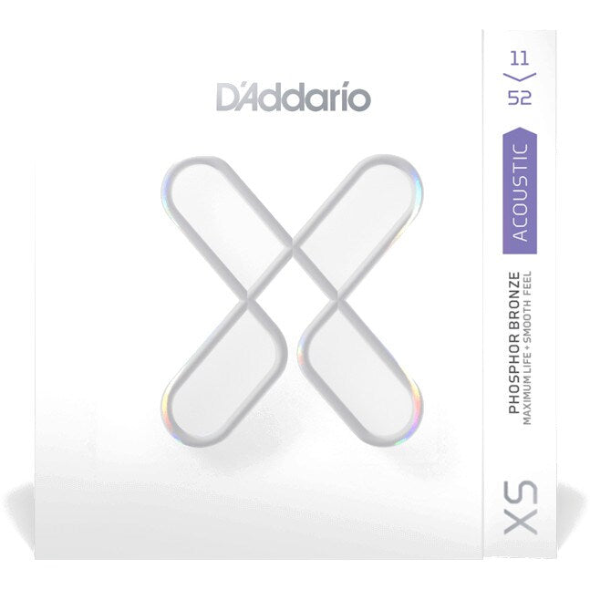 D'Addario XSAPB1152 Phosphor Bronze 11-52 Muta Per Chitarra Acustica