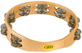 LP CP390 10' Wood Tambourine with Two Rows of Jingles