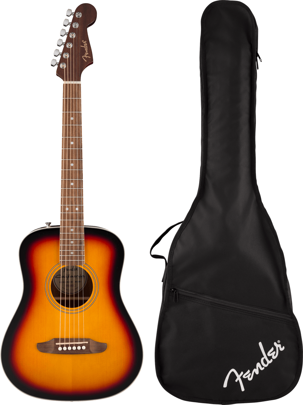 Fender California Standard Redondo Mini 3 Color Sunburst con Custodia Morbida