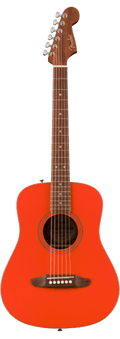 Fender California Standard Redondo Mini Fiesta Red con Custodia Morbida
