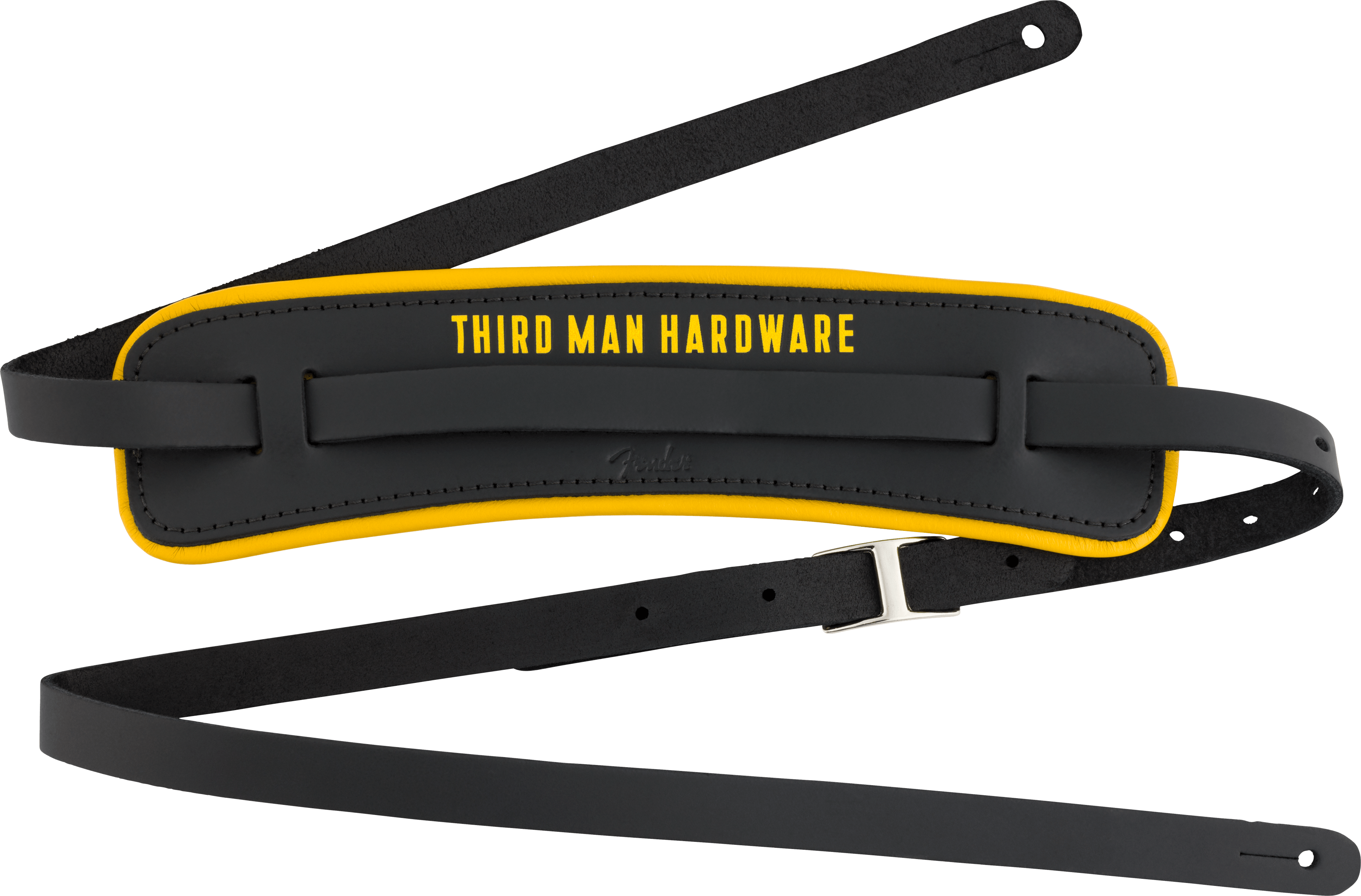 Fender Tracolla Third Man Hardware Leather Black/Yellow