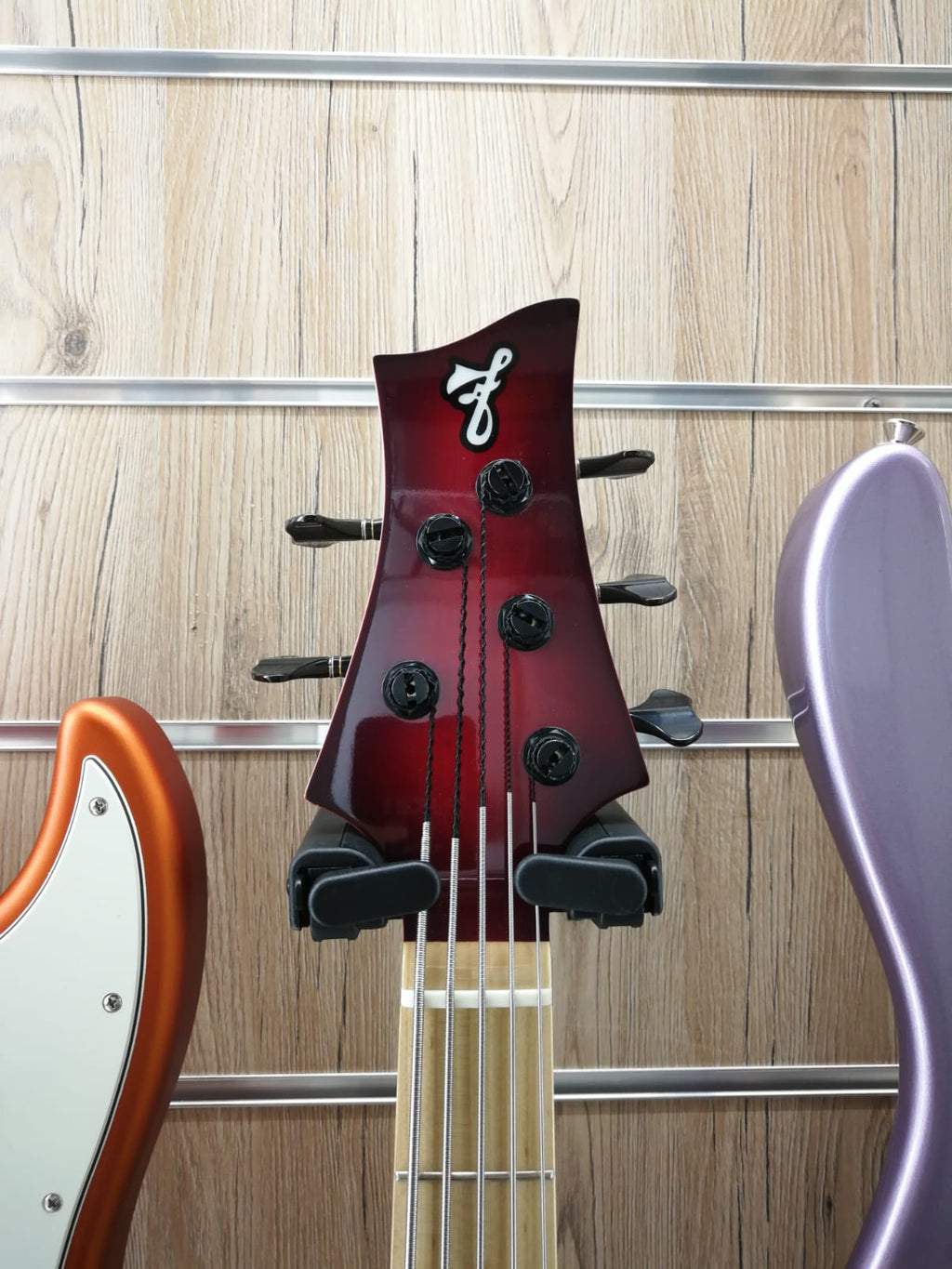 Fbass Furlanetto Bn5 Basso Elettrico Transparent Red Burst