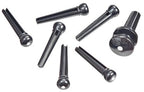 Planet Waves Confezione 7 Pioli 1 Bottone Plastica Ebano con Insero Avorio