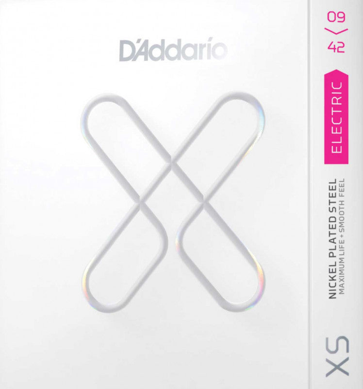 D'Addario XSE0942 Corde Rivestite XS Nickel Scalatura Super Light 09-42
