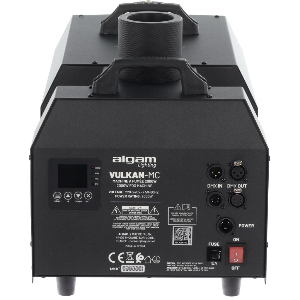 Algam Lighting VULKAN-MC Macchina del Fumo 2000W con Effetto CO2 e Ugello Mobile