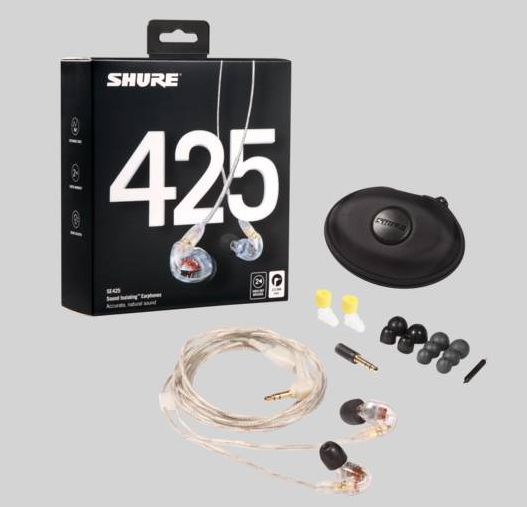 Shure SE425-CL-E-FS Auricolari con Doppio Driver ad Alta Definizione