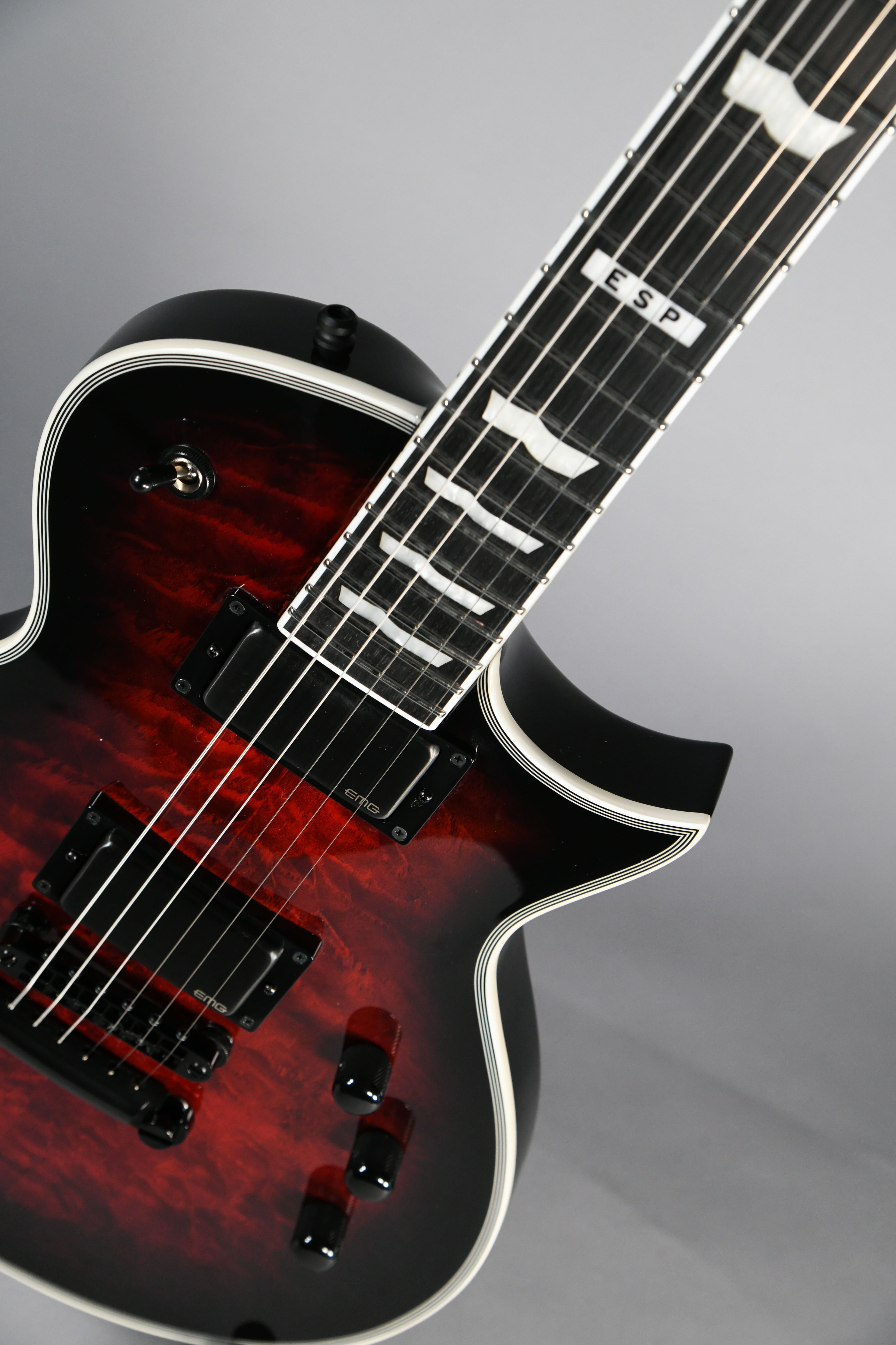 ESP EII Eclipse See Thru Black Cherry Burst with Case