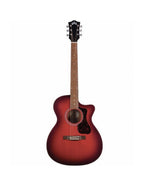 Guild OM240CE Satin Oxblood Burst Electro-Acoustic Guitar
