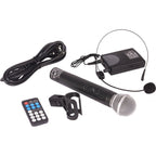 Ibiza Pa System Portatile Usb Mp3 Rec Vox Bluetooth 2 Vhs Wireless Mics 400W