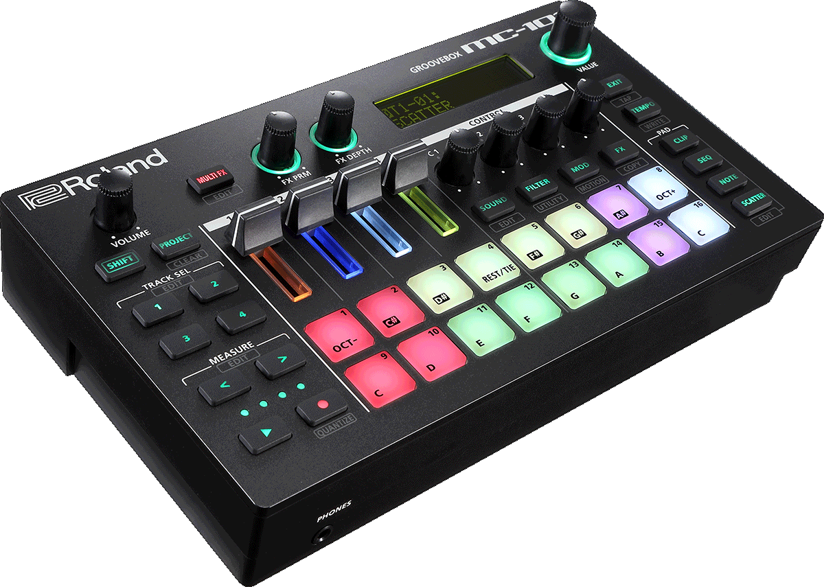 Roland Mc101 Groovebox Sequencer 4 Tracce Usb/Midi