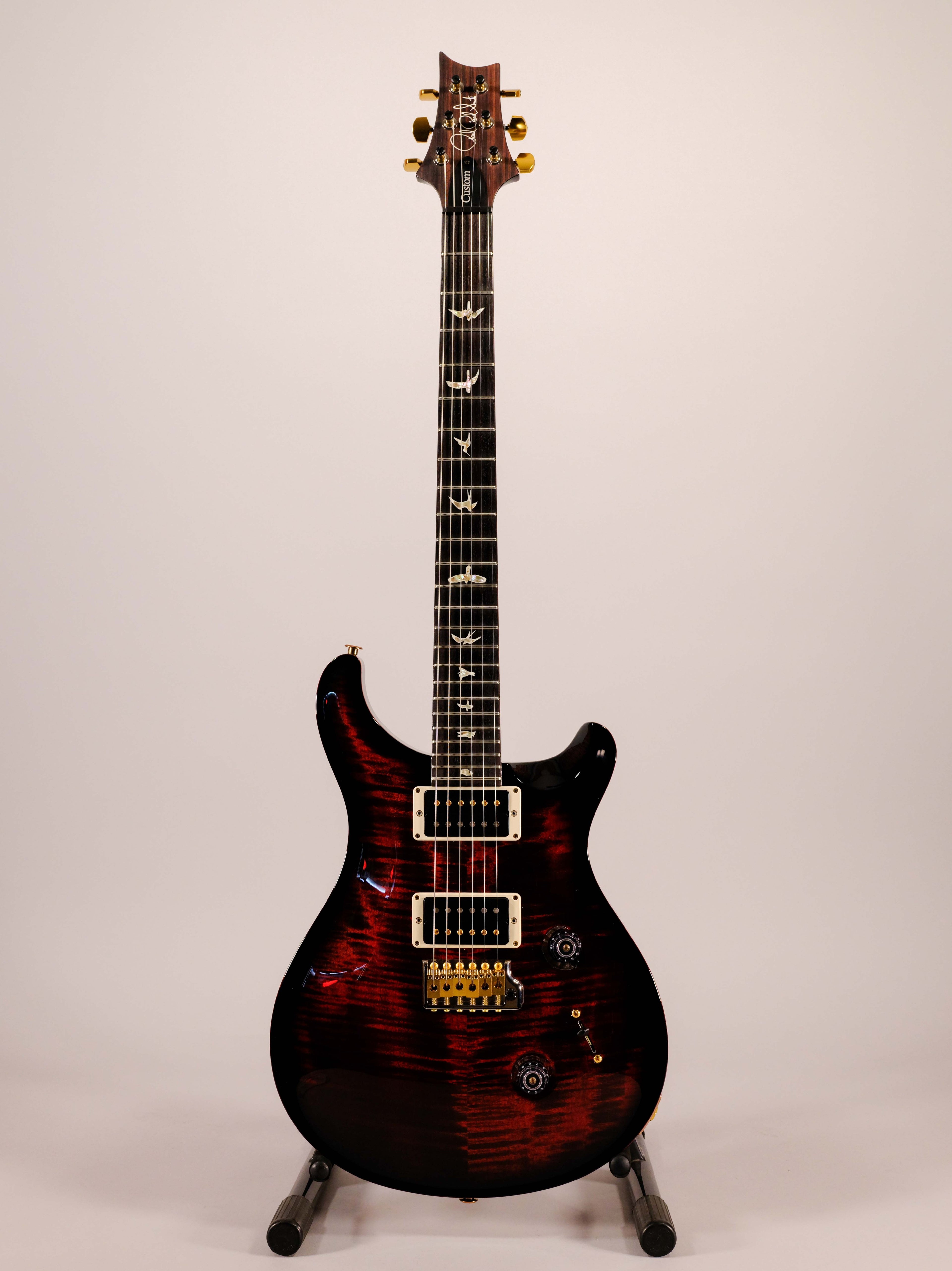 Prs Custom 24 Pattern Thin 10-Top Fire Smokeburst