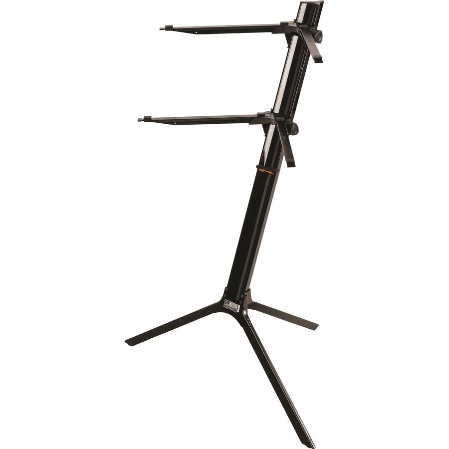 Quik Lok Sl911Bk Supporto 2 Tastiere Nero Metallizzato