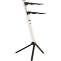 Quik Lok Sl911Wh Supporto 2 Tastiere Bianco Metallizzato