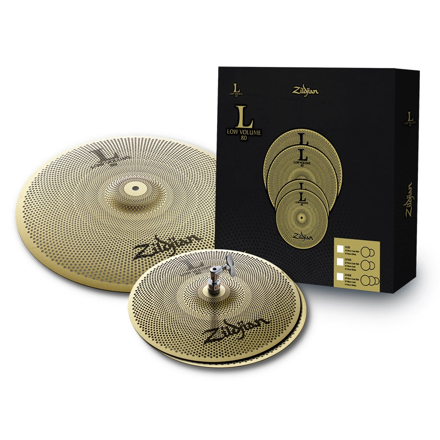 ZILDJIAN LV38-Low Volume L80 Cymbal Pack - 13, 18"