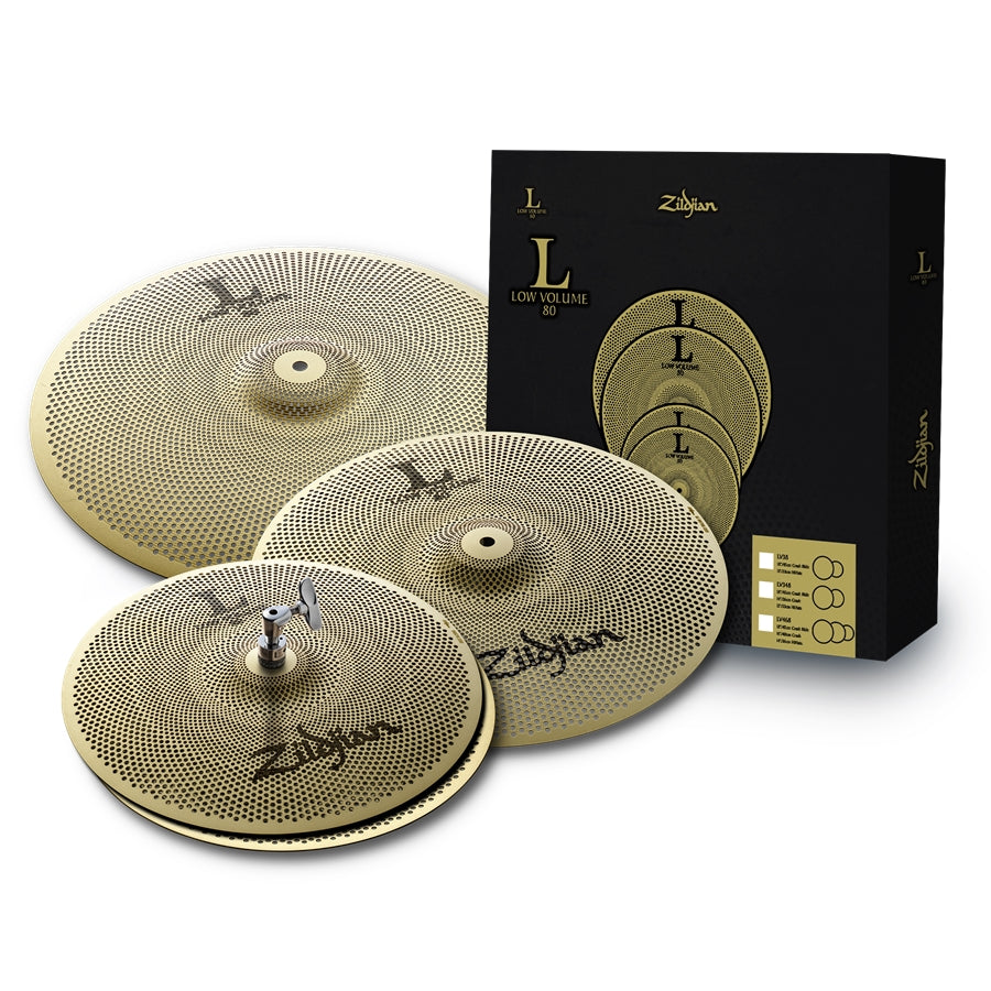 ZILDJIAN LV468-Low Volume L80 Cymbal Pack-14,16,18"