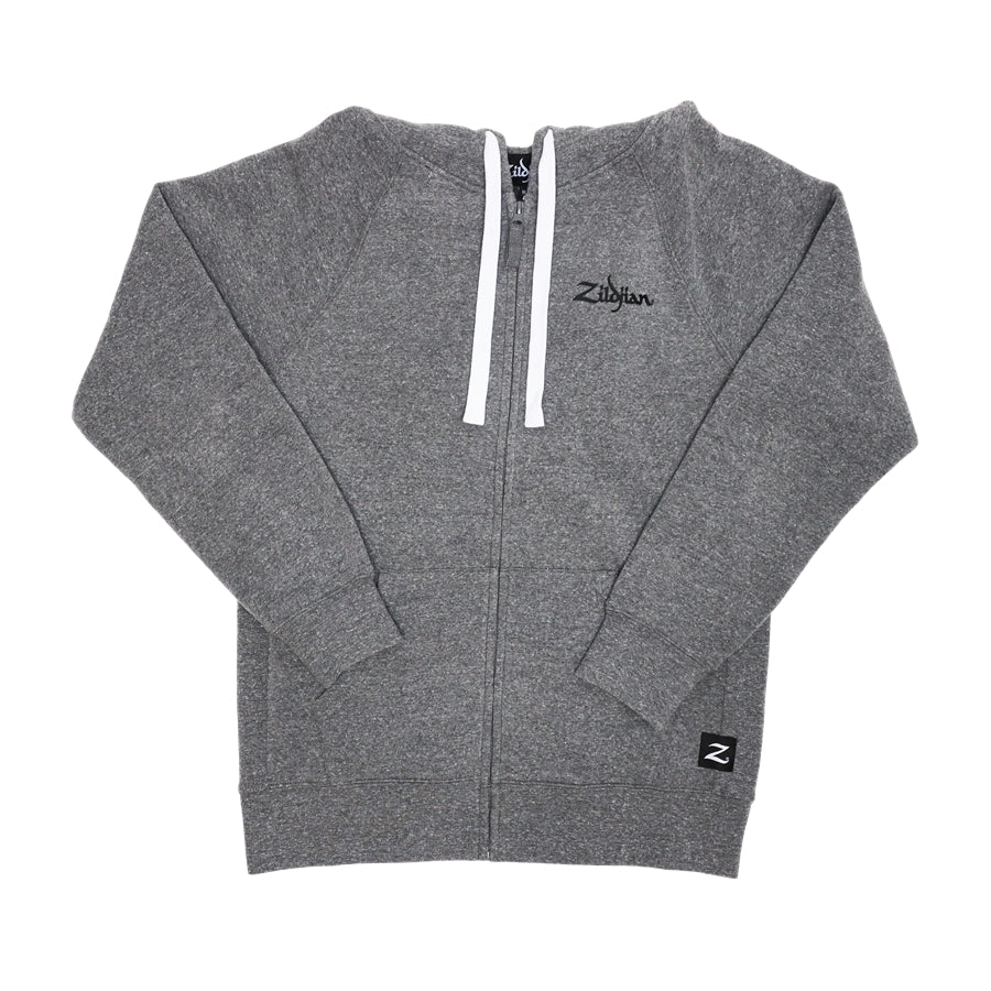 ZILDJIAN T3425 - Gray Zip Up Logo Hoodie - 2XL