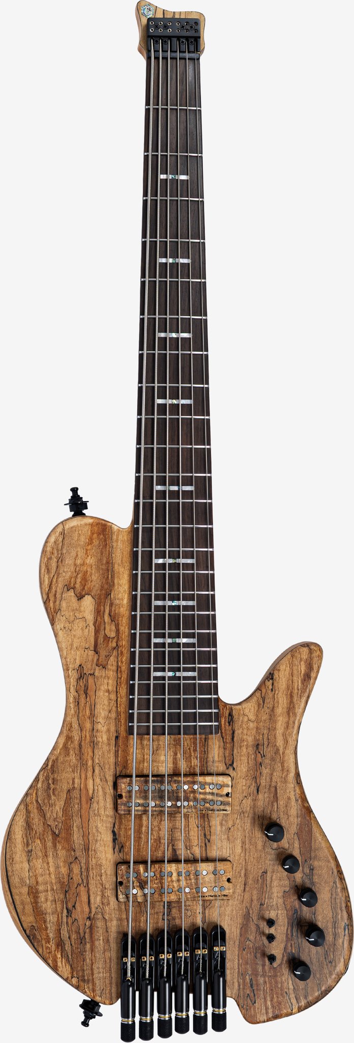 Marcus miller F10 dx 6 nat headless (spalted maple top)