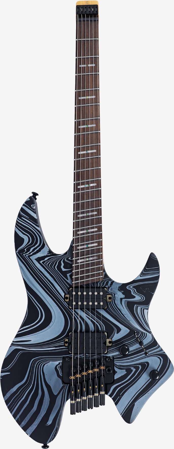 Sire guitars X6 headless 6 black swirl