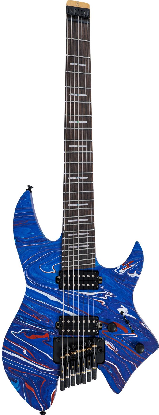 Sire guitars X6 headless 7 blue swirl