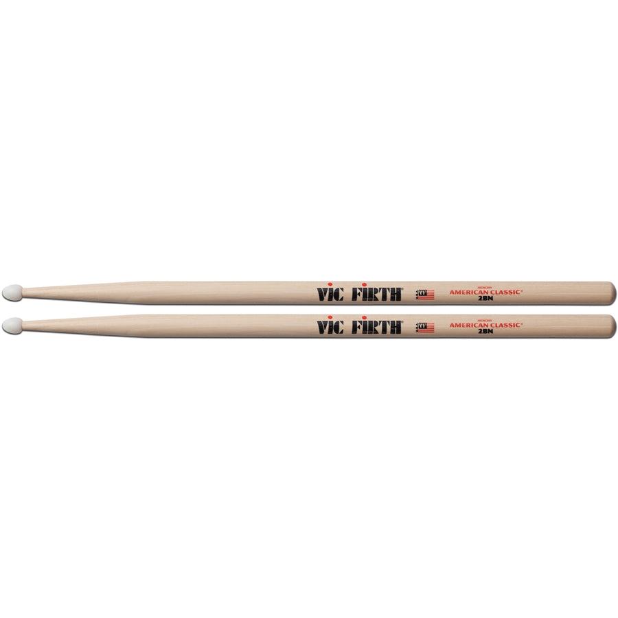 VIC FIRTH 2BN - American Classic Drumsticks with Nylon Tip