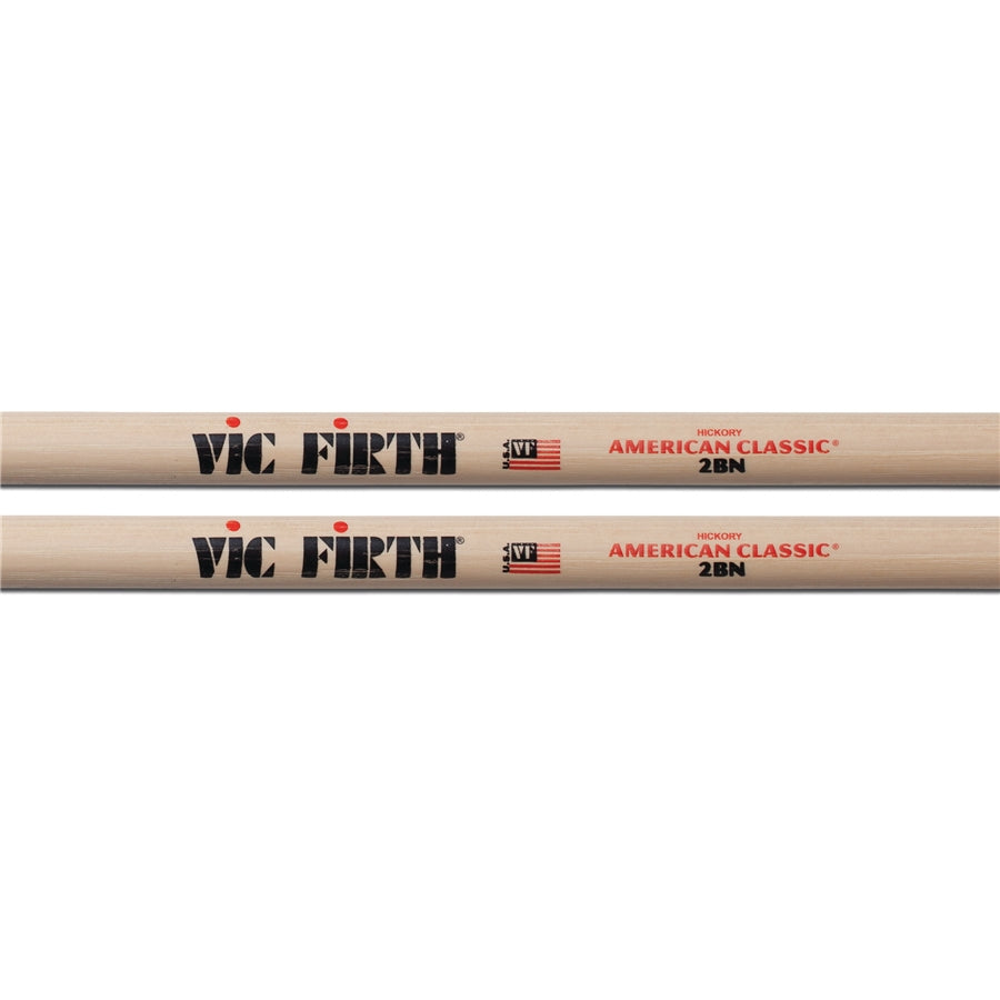 VIC FIRTH 2BN - Bacchette American Classic con punta in nylon