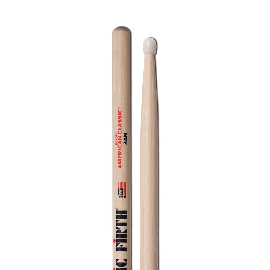 VIC FIRTH 3AN - Bacchette American Classic con punta in nylon