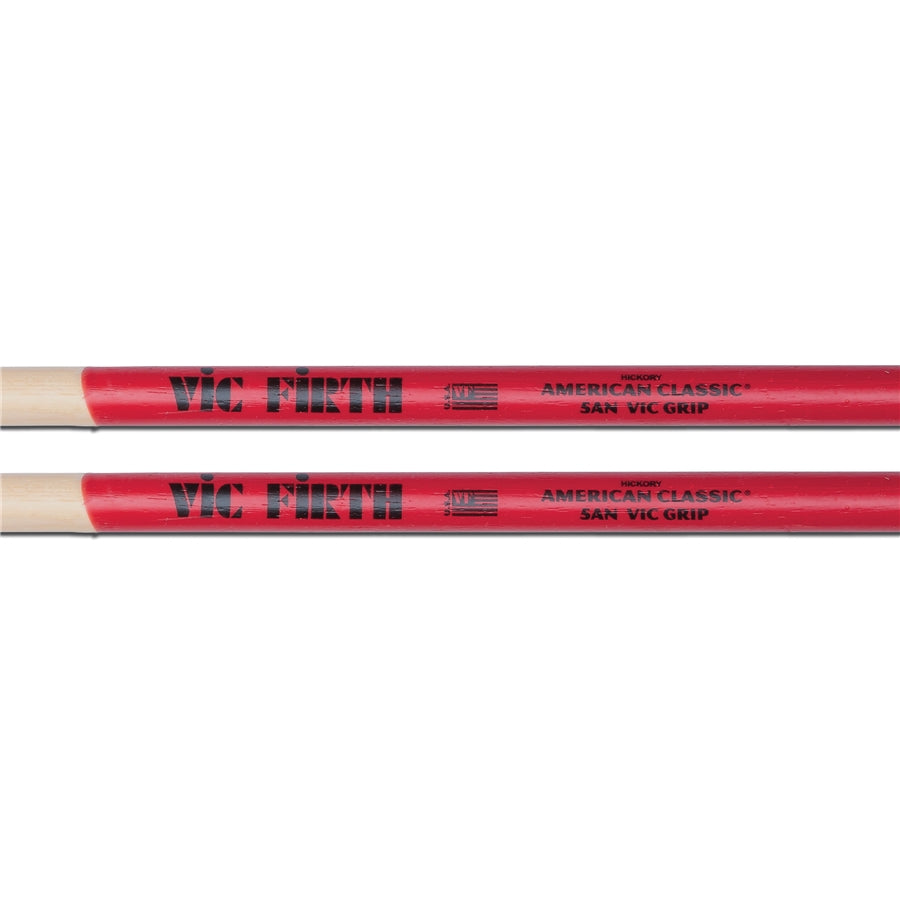 VIC FIRTH 5ANVG - Bacchette American Classic con punta in nylon e Vic Grip