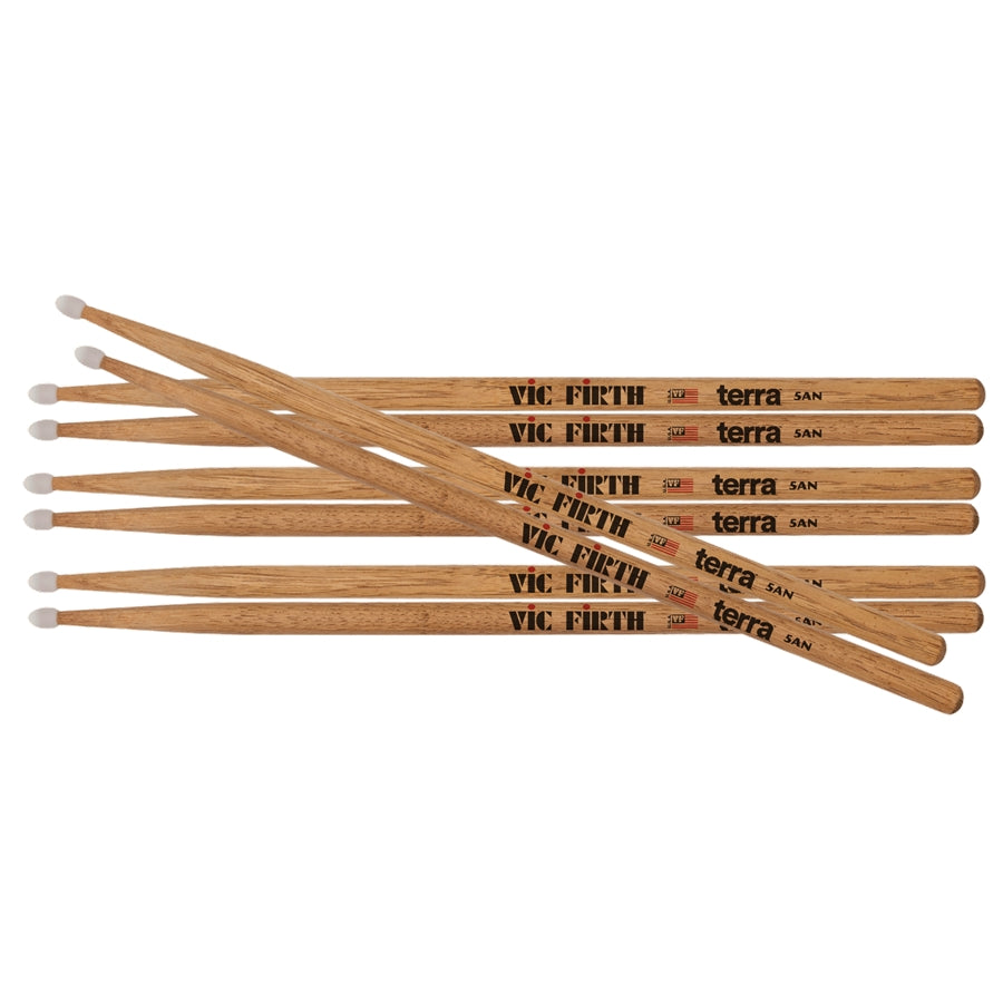 VIC FIRTH 5ATN - Bacchette American Classic TERRA PACK 3+1