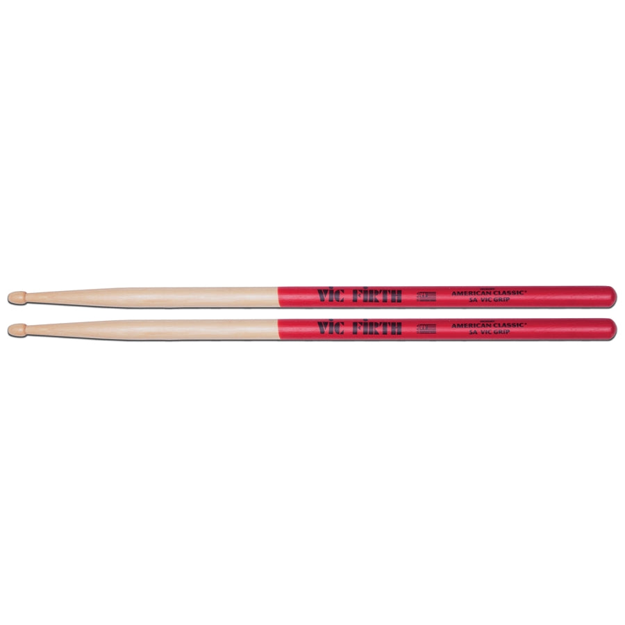 VIC FIRTH 5AVG - Bacchette American Classic con punta in legno e Vic Grip