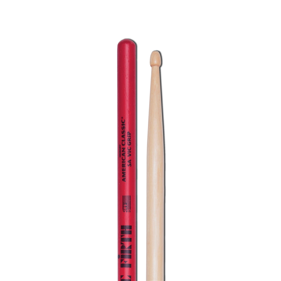VIC FIRTH 5AVG - Bacchette American Classic con punta in legno e Vic Grip