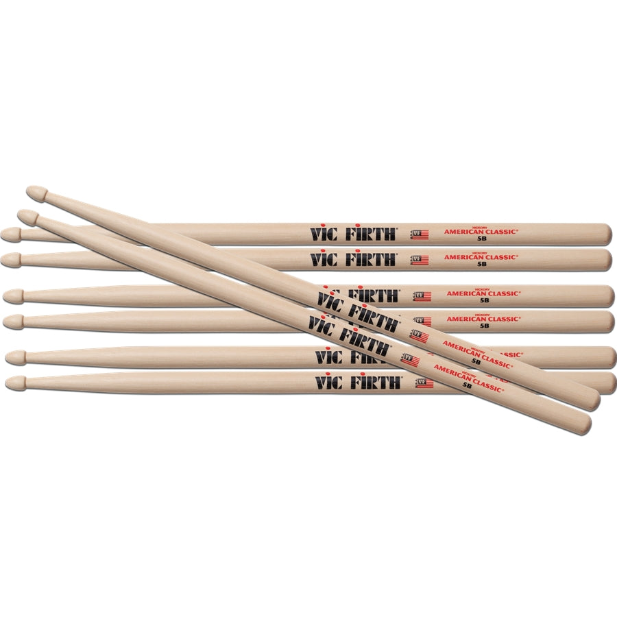 VIC FIRTH 5B - Bacchette American Classic PACK 3+1